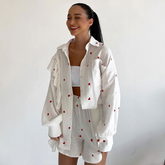 Baumwoll-Set mit Hemd und Shorts