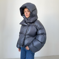 Kurzer Daunen-Pufferjacke