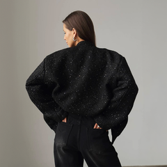 Metallisch glänzende Jacke