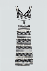 Häkel-Zweiteiler mit Volant