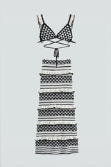 Häkel-Zweiteiler mit Volant