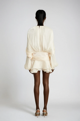 Bluse mit fließenden Ärmeln