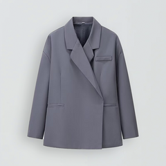 Oversized blazer mit Seitenschlitz