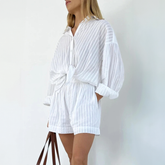 Zweiteiliges Streifen-Ensemble