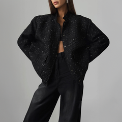 Metallisch glänzende Jacke