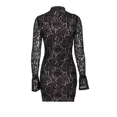 Elegantes Spitzenkleid mit langen Ärmeln