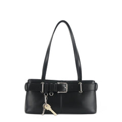 Schultertasche mit Schnallen-Detail