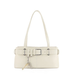 Schultertasche mit Schnallen-Detail