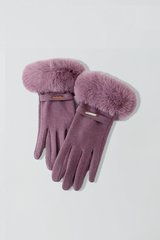 Flauschige Winterhandschuhe