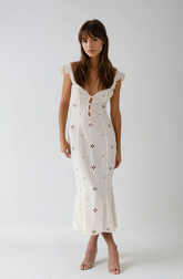 Elegantes Spitzenkleid mit Cut-Outs