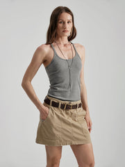 Sportlicher Cropped-Tanktop