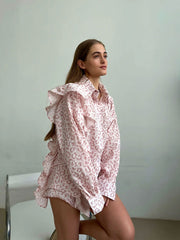 Baumwoll-Set mit Hemd und Shorts