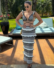 Häkel-Zweiteiler mit Volant