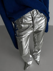 Hochglänzende Metallic-Hose