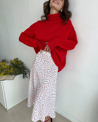 A-Linien Rock mit Kirschprint