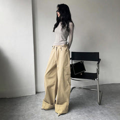 Wide-Leg-Hose mit Taschen