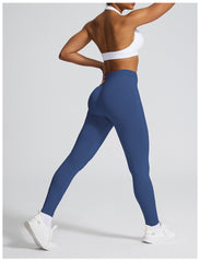 Nahtlose High-Waist-Sportleggings