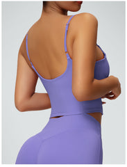 Sportliches V-Neck-Crop-Top