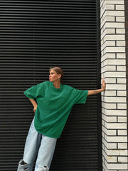 Lockeres Baumwoll-T-Shirt