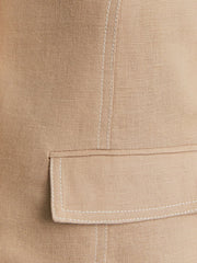 Leinen-Weste & Shorts Set