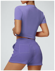 Nahtlose High-Waist-Sportshorts