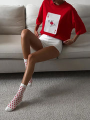 Oversized-T-Shirt mit Print