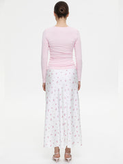 Femininer Maxirock mit floralem Print