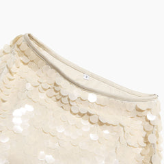 Pailletten-Minirock mit Lagenoptik