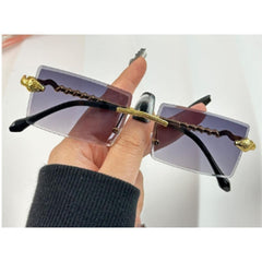 Sonnenbrille mit goldenen Schlangen-Details