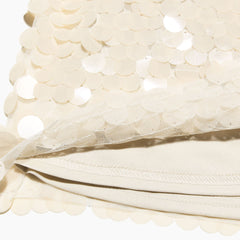 Pailletten-Minirock mit Lagenoptik