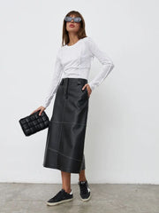 Langarmshirt mit Rundhalsausschnitt