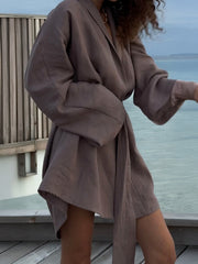 Sommerkleid mit langen Ärmeln