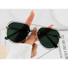 Sonnenbrille mit Metallrahmen und UV-Schutz