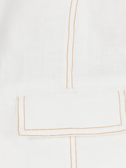 Leinen-Weste & Shorts Set