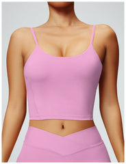 Sportliches V-Neck-Crop-Top