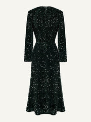 Pailletten Midikleid