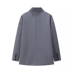 Oversized blazer mit Seitenschlitz