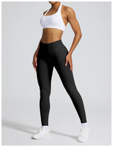 Nahtlose High-Waist-Sportleggings