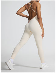 Yoga-Jumpsuit mit Spaghettiträgern