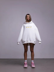 Oversized Kapuzenpullover mit Print