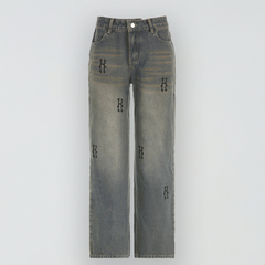 Jeans mit Distressed-Details