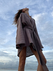 Sommerkleid mit langen Ärmeln