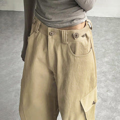 Wide-Leg-Hose mit Taschen