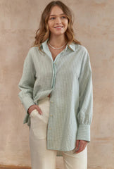 Gestreifte Oversized-Bluse