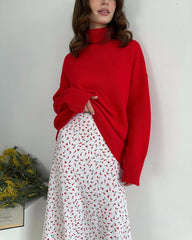 A-Linien Rock mit Kirschprint