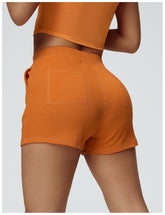 Nahtlose High-Waist-Sportshorts