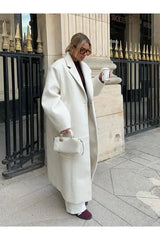 Wollmantel mit Ein-Knopf-Design | Outlet