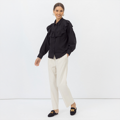 Bluse mit Volantdetails