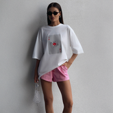Oversized-T-Shirt mit Print