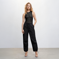 Gerippter Strick-Tanktop